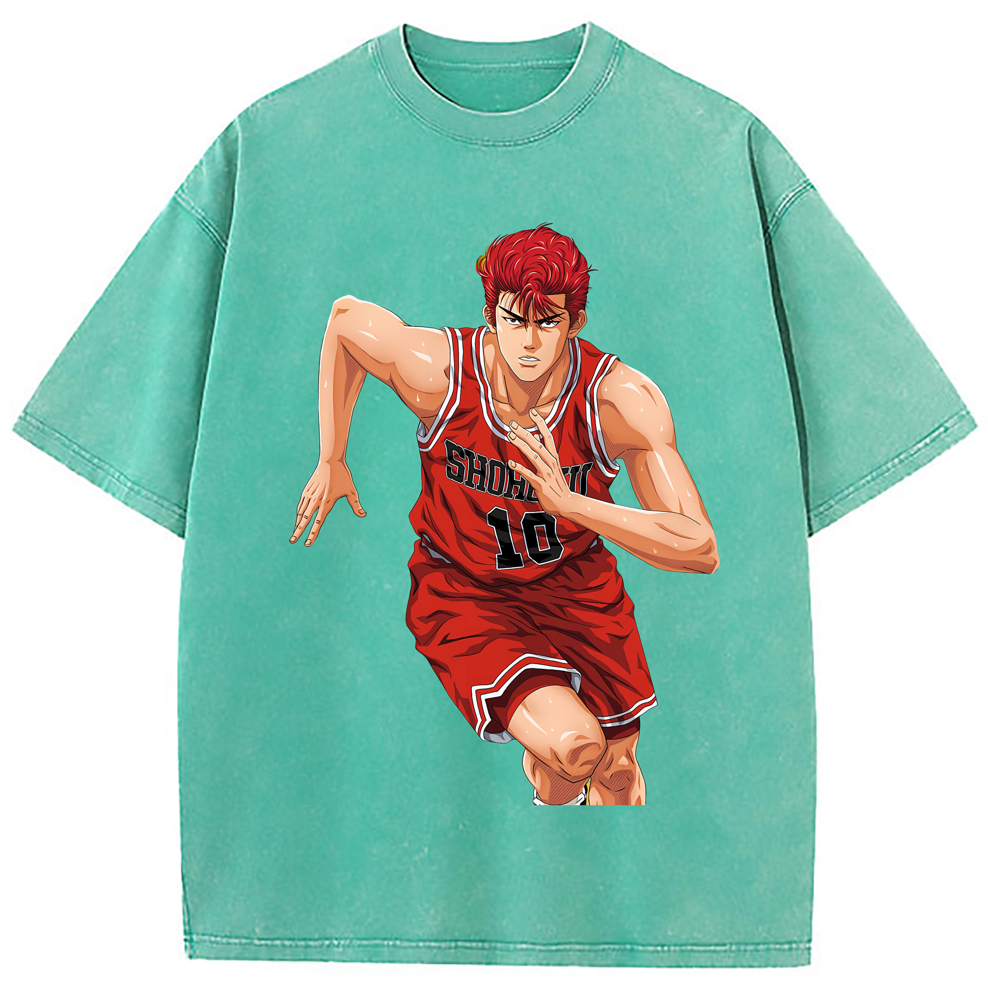 （画像用） SLAM DUNK／スラムダンク 綿100% ヴィンテージ風 半袖Tシャツ（フロントプリント）